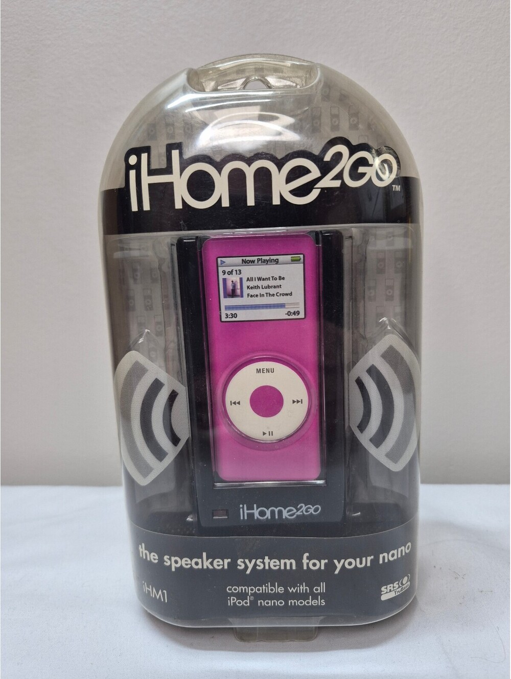 iHome2Go iHM1 Portable Speaker System for iPod Nano J23